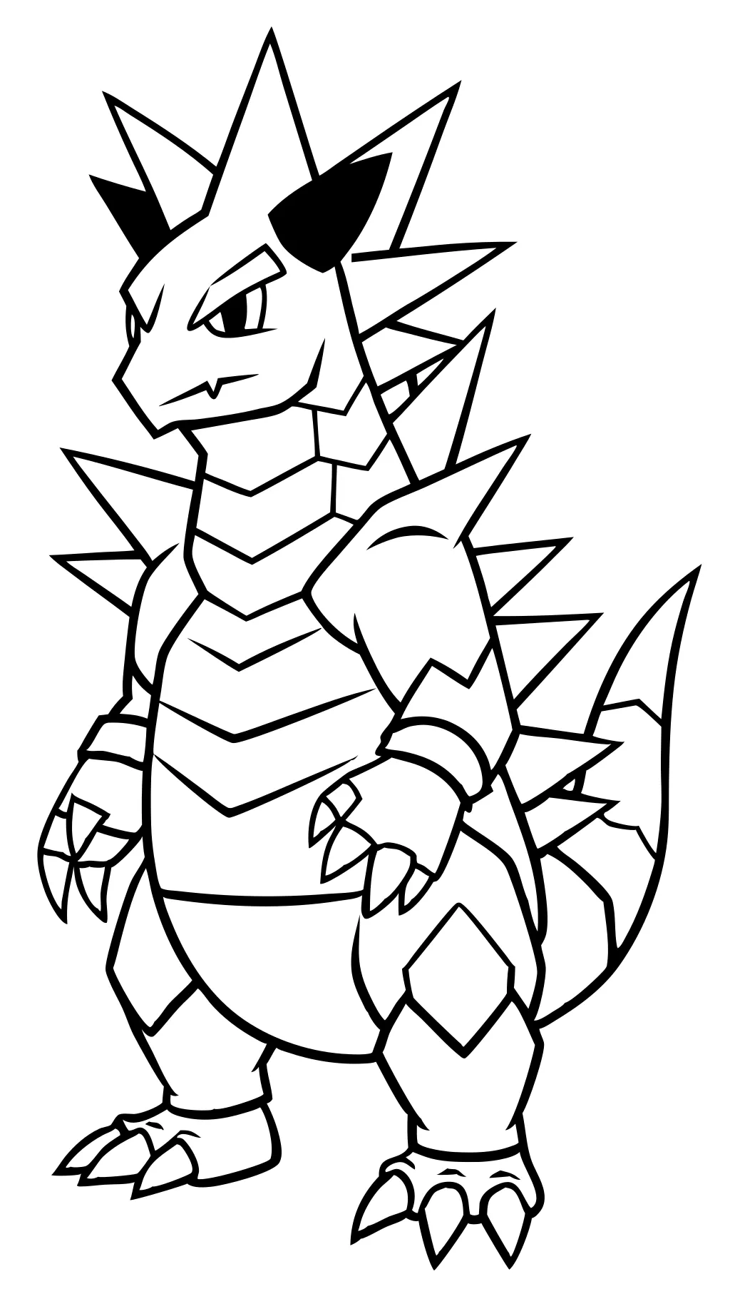 coloriage de tyranitar